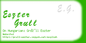 eszter grull business card